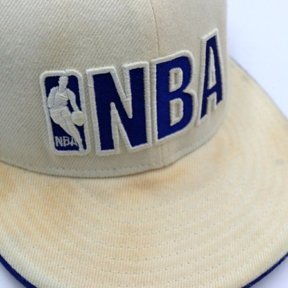 Vintage New Era NBA Fitted Hat Size 7 3/8 - Thrashed, Stained DIY Project Y2K